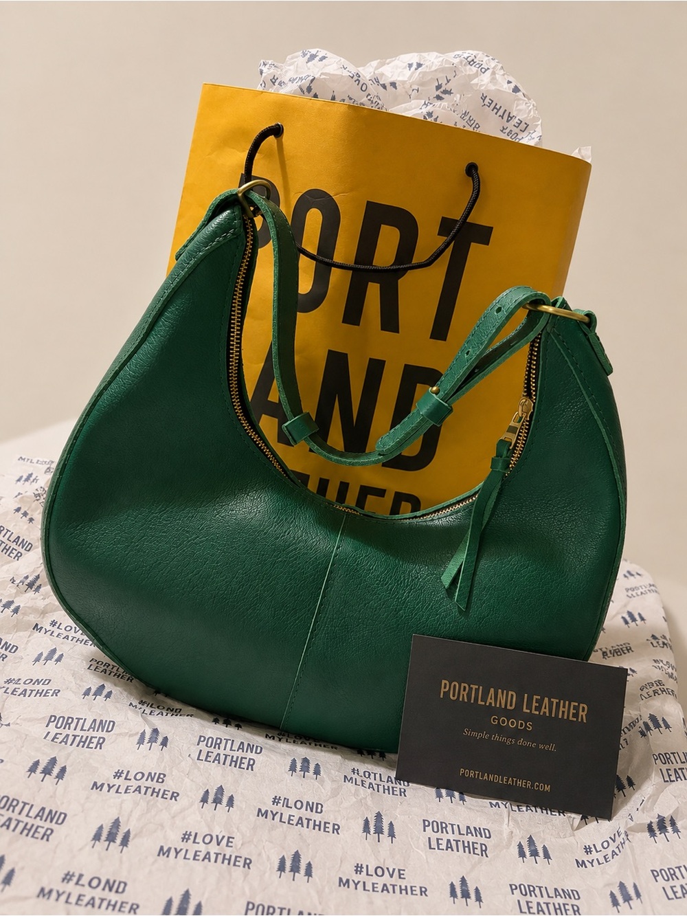 Portland Leather Large Nora in the color Bacalar. *soon to be retired on website